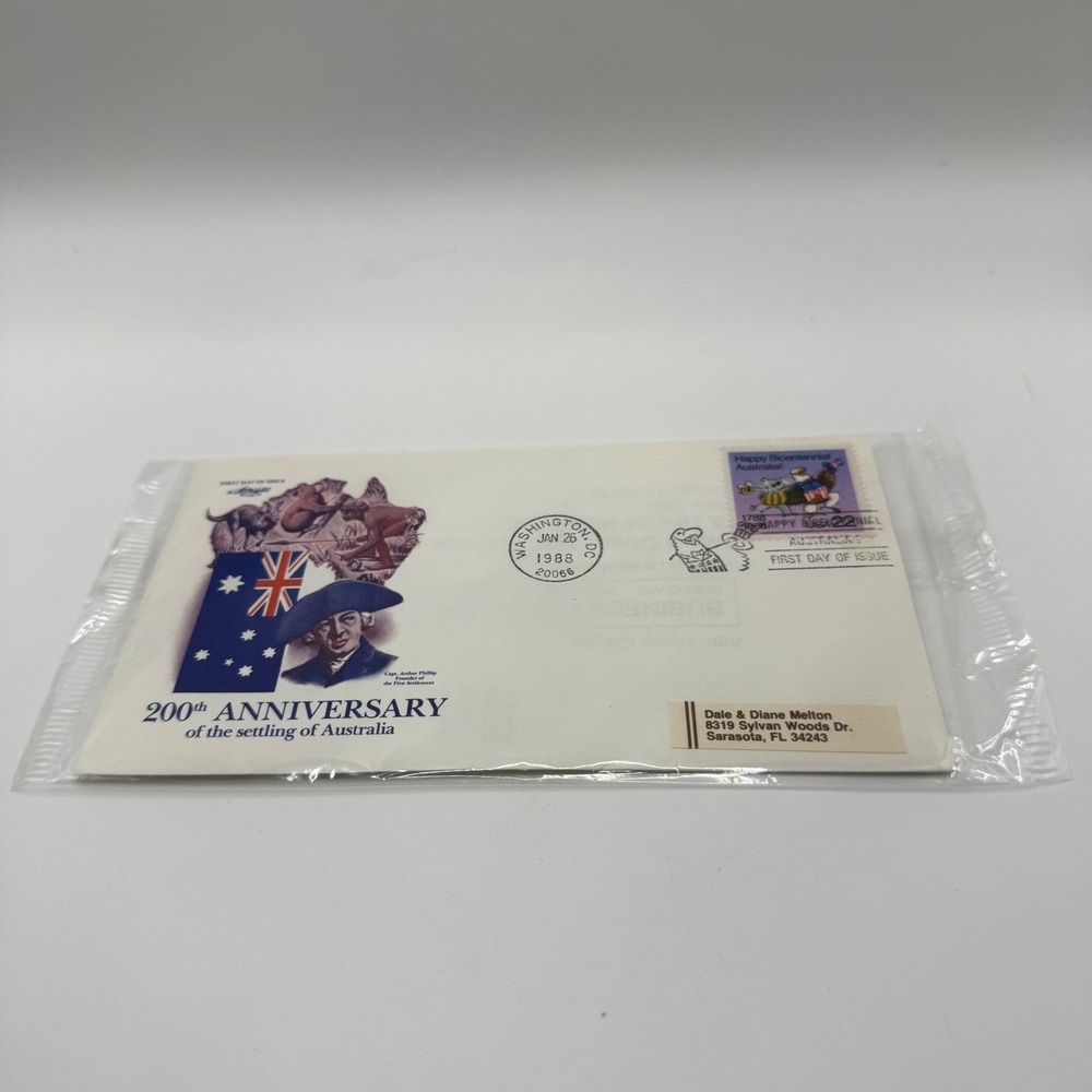 1988 Australia Bicentennial First Day Cover Washington DC Postmark FDC USPS